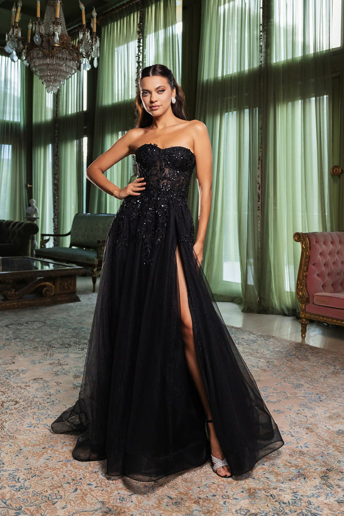 Royal Queen RQ8135 Radiant Elegant Off-Shoulder Sequined Prom Dress - Dress