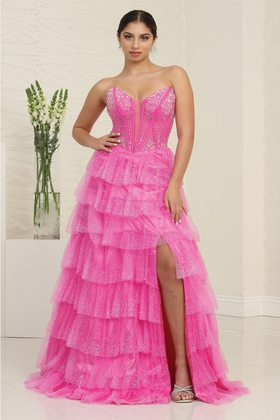 Sweet Sixteen Dress for 16th Birthday Party in Fuchsia by Royal Queen RQ8142