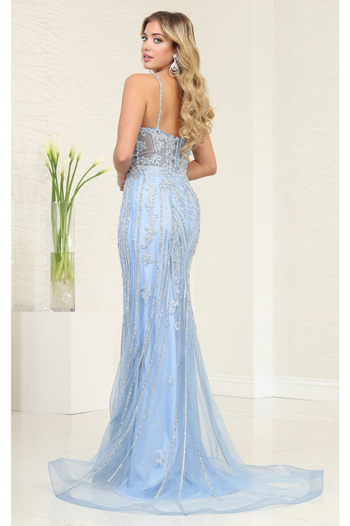 Royal Queen RQ8144 Luxurious Mermaid Prom Dress with Fine Embroidery - Dress