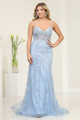 Royal Queen RQ8144 Luxurious Mermaid Prom Dress with Fine Embroidery