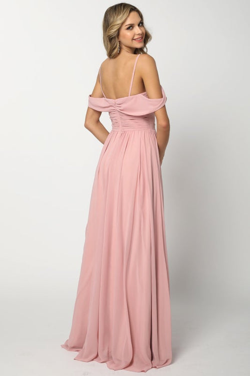 Juliet Dusty Rose Long Formal Dresses