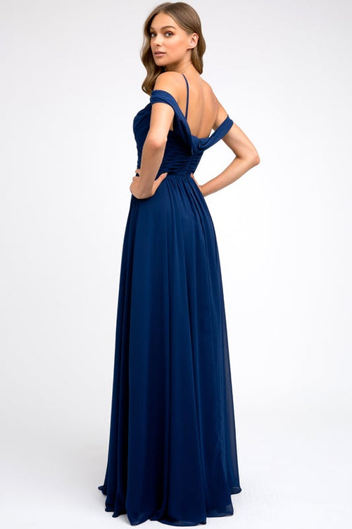 Juliet Dusty Rose Long Formal Dresses