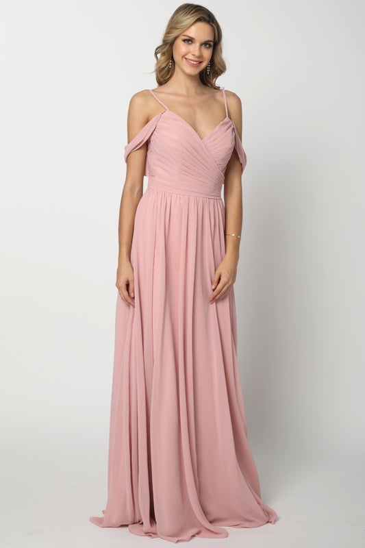 Juliet Dusty Rose Long Formal Dresses