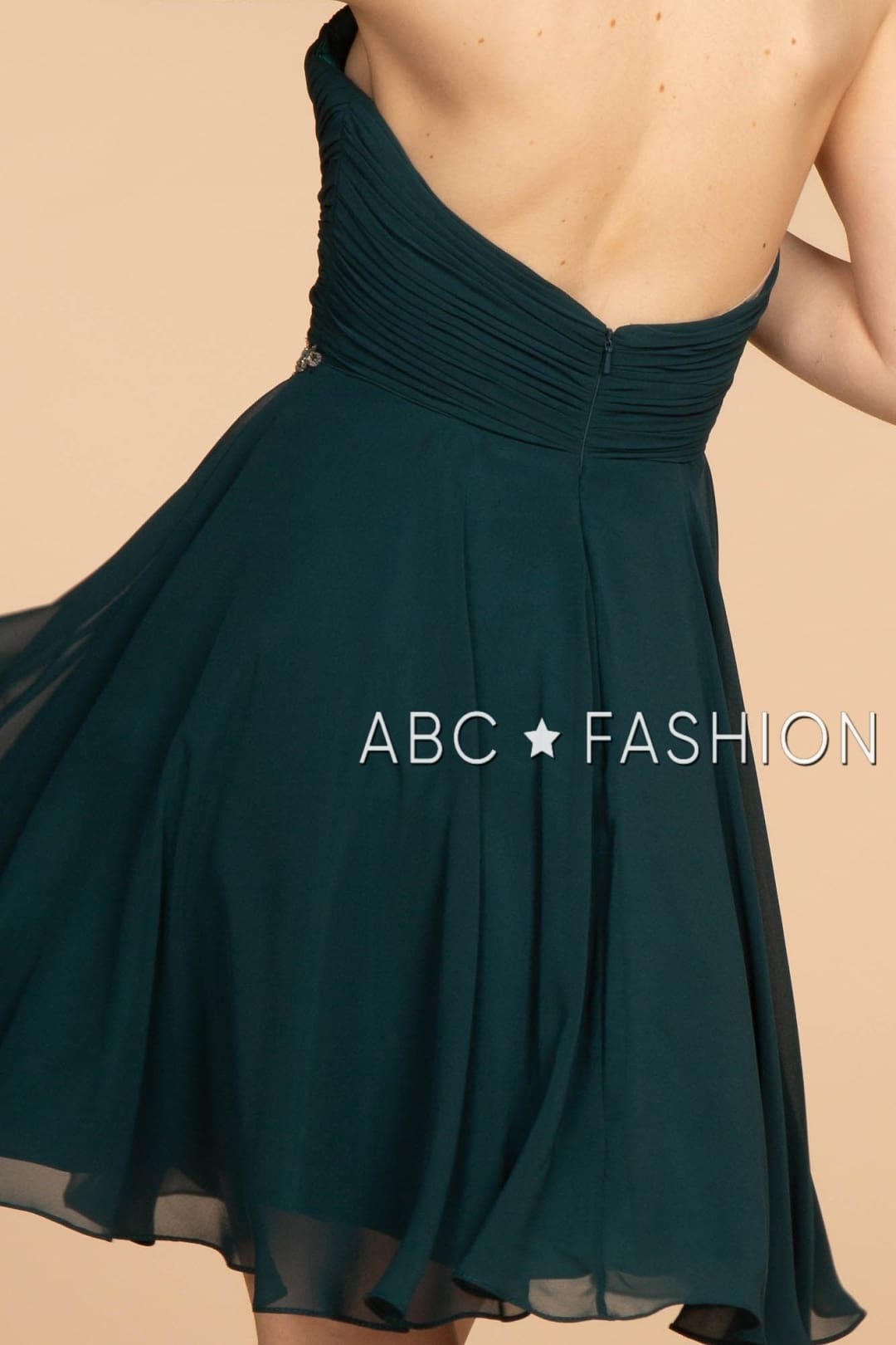 Ruched Strapless Sweetheart Short Dress by Elizabeth K GS1637 - Short Cocktail Dresses