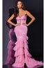 Ruffle Pink Prom Dress: Jovani D5114 - Prom