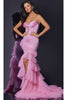 Ruffle Pink Prom Dress: Jovani D5114 - Prom