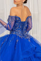 Ruffled Bell Sleeve Ball Gown by Elizabeth K GL1976 - Quinceanera Dresses