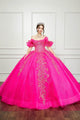 Ruffled Off Shoulder Corset Ball Gown by Bella Princess PQ1042