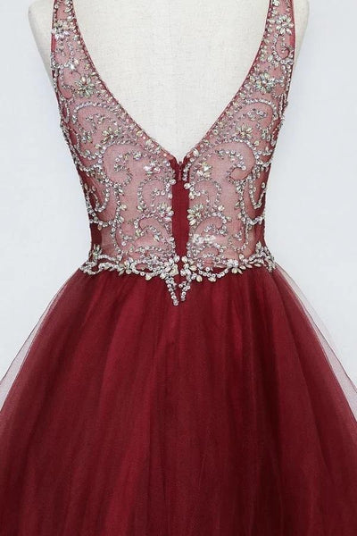 Ruffled Short V-Neck Tulle Dress by Calla Collection – KY72071