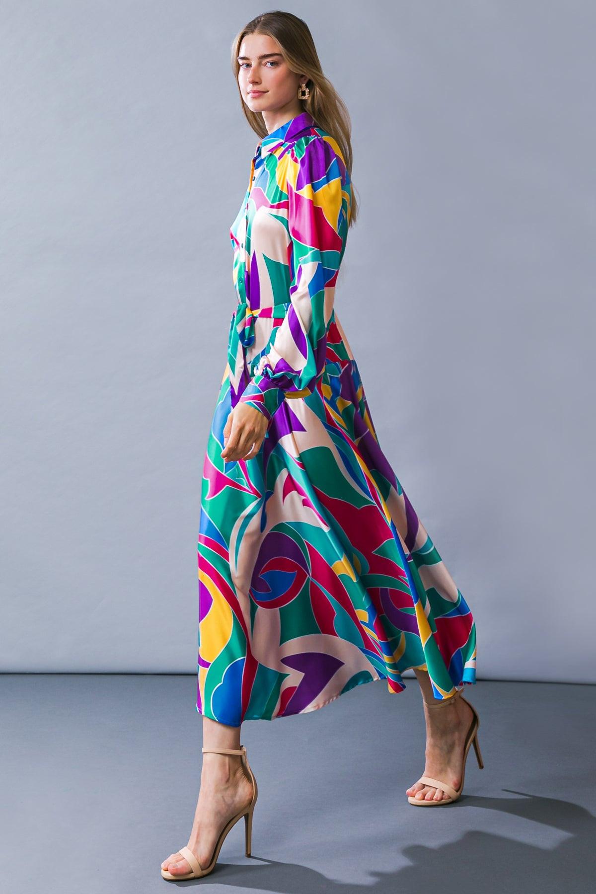Flying Tomato BLUE FUCHSIA DRESSES