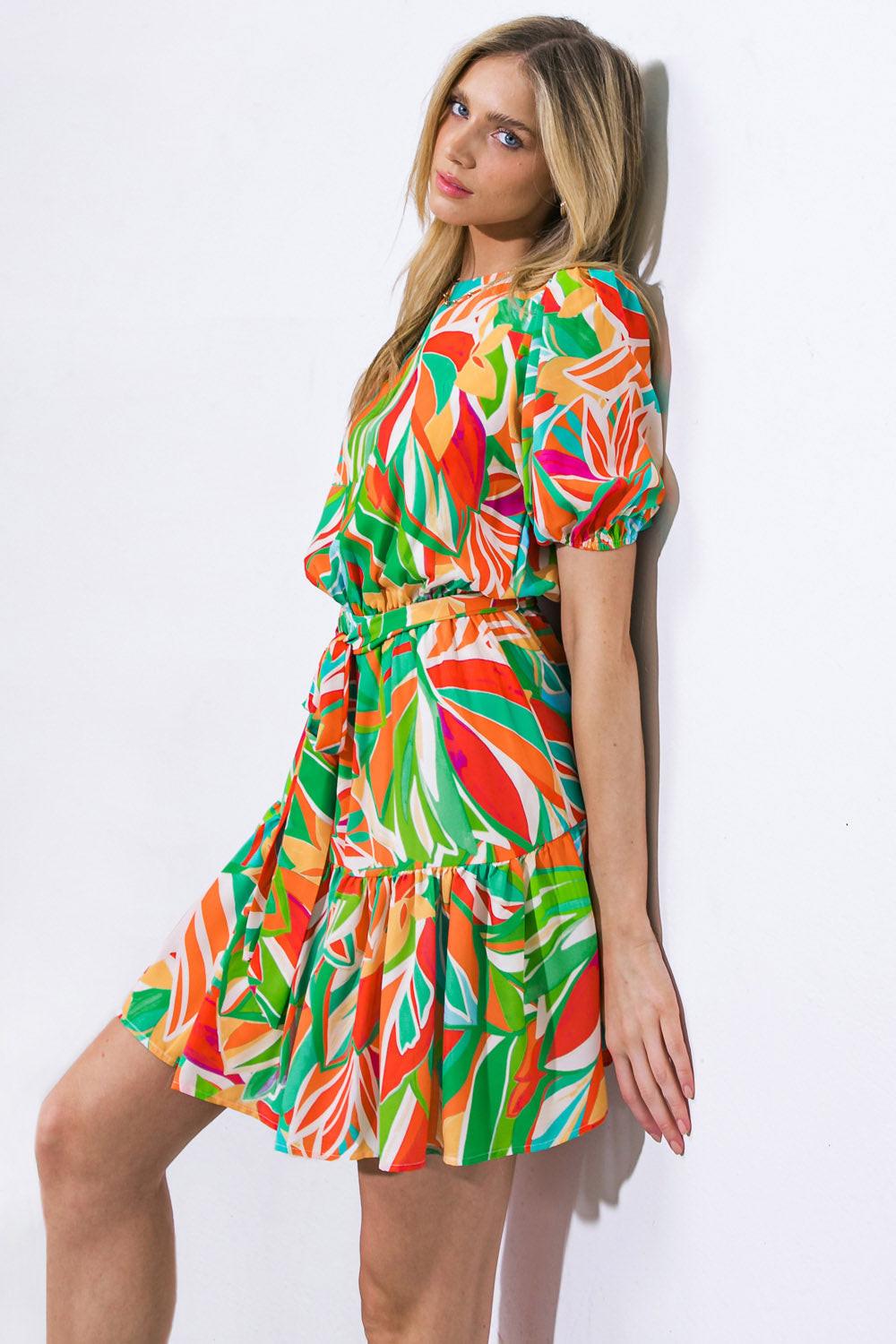 Flying Tomato ORANGE/BLUE DRESSES
