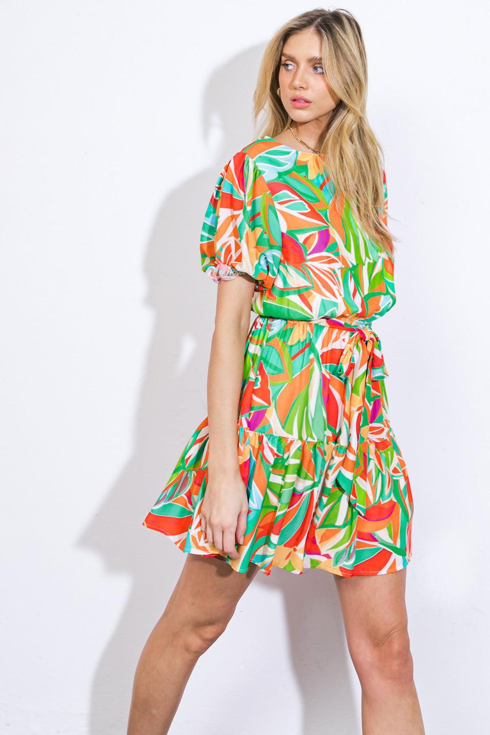 Flying Tomato ORANGE/BLUE DRESSES