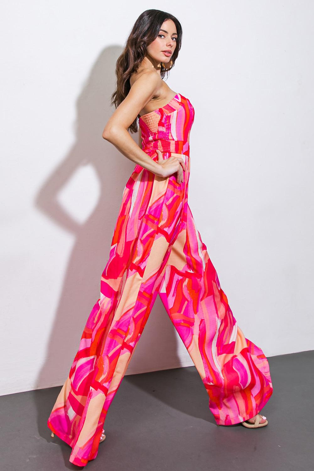 Flying Tomato FUCHSIA JUMPSUIT