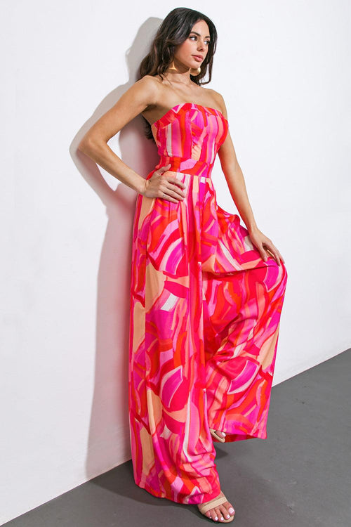 Flying Tomato FUCHSIA JUMPSUIT