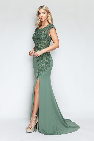 Sage Wedding Guest Dress Black Tie Formal Gown & Plus Size by 8343