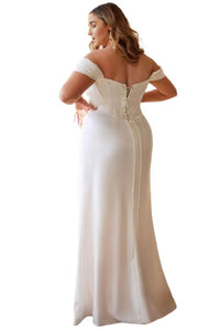 Satin Corset Wedding Gown 2025 Elegant Bridal Dress - Prom