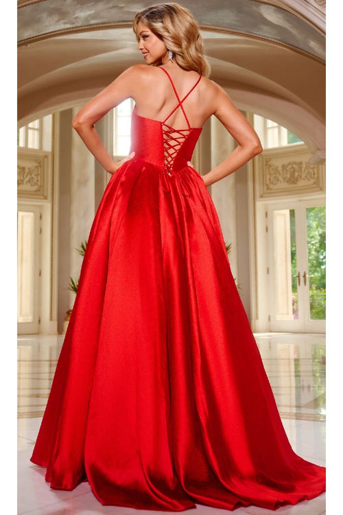 Satin Prom Ball Gown: Jovani 43199 - Prom