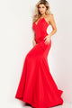Satin Strapless Corset Mermaid Dress by Jovani 23556 - 00 / Red - Long Formal Dresses