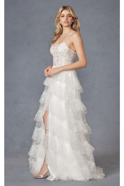 Scoop Neck A-Line Bridal Gown by Juliet JT2464AW - Dress