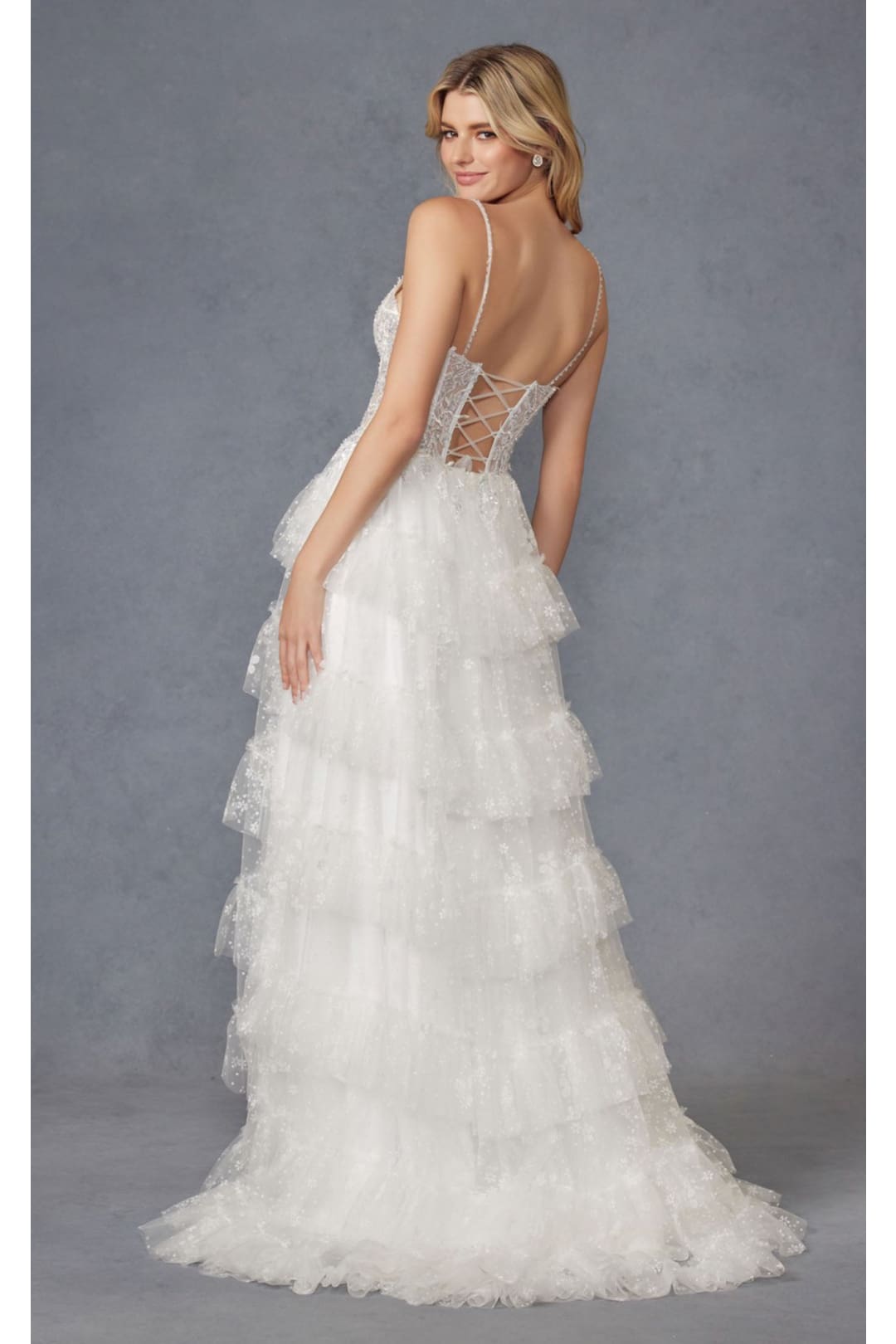 Scoop Neck A-Line Bridal Gown by Juliet JT2464AW - Dress