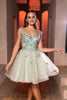 Semi Formal dress Beaded V-Neck A Line By May Queen MQ2105 - Dress