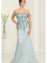 Evening Gown Prom Cold Shoulder Sheath Dress By May Queen MQ2103