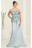 Semi Formal dress Beaded V-Neck A Line By May Queen MQ2105 - Dress