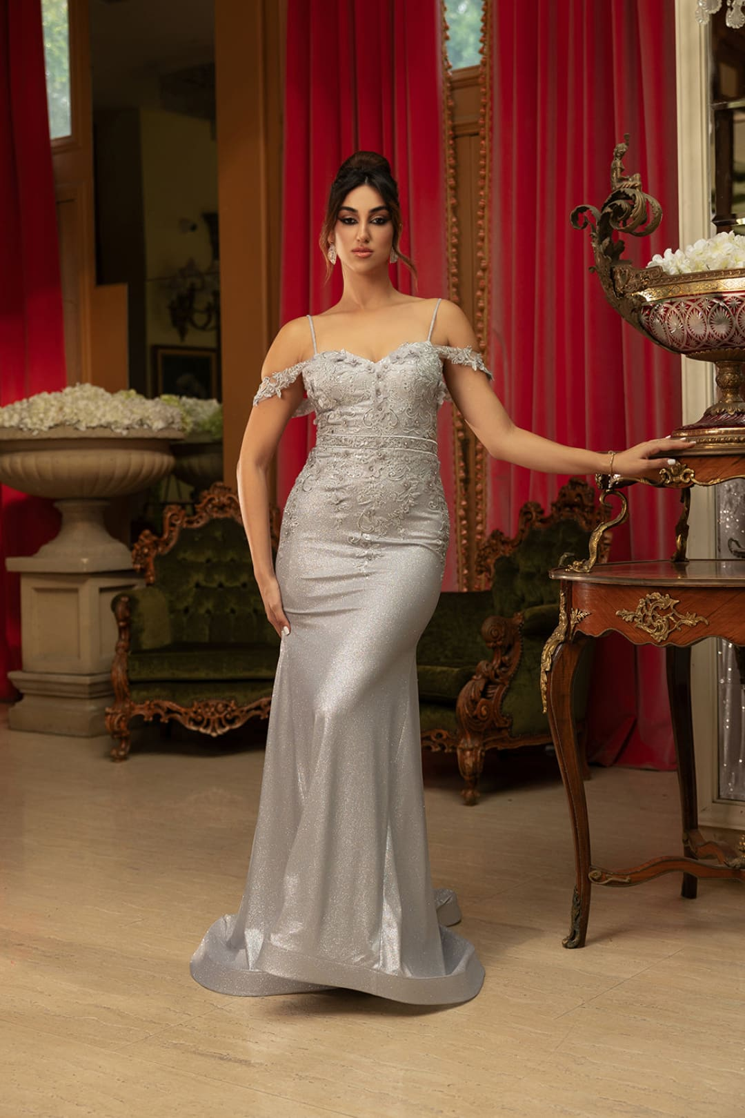 Evening Gown Sweetheart Neck By May Queen MQ2103