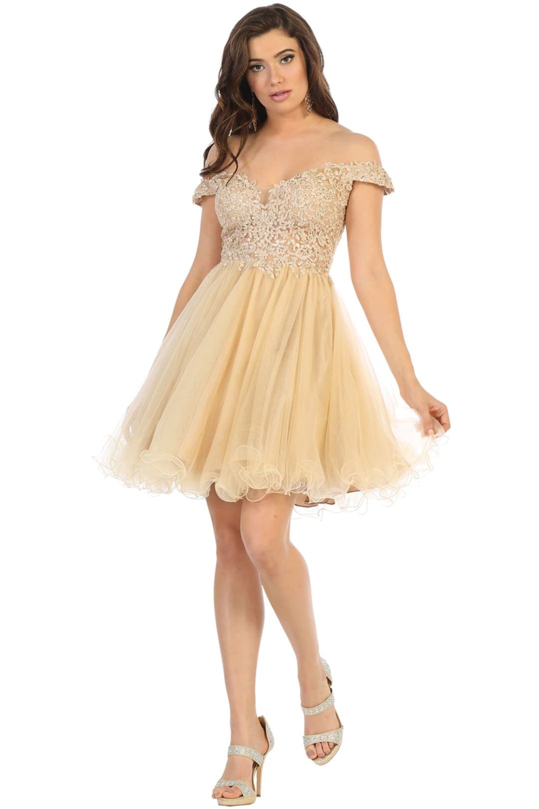 Champagne Semi Formal Dress