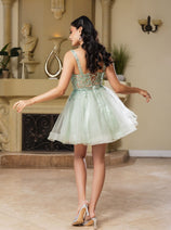 Semi-Formal Dress Sweetheart A-Line Cocktail Dress By May Queen MQ2149