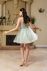 Semi-Formal Dress Sweetheart A-Line Cocktail Dress By May Queen MQ2149 - Dress