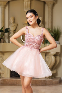 Semi-Formal Dress Sweetheart A-Line Cocktail Dress By May Queen MQ2149 - Dress