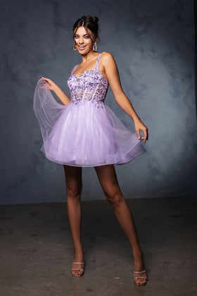 Semi-Formal Dress Sweetheart A-Line Cocktail Dress Homecoming Outfit By May Queen MQ2149
