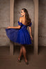 Semi Formal Glittery Off The Shoulder A-Line Homecoming Dress By May Queen MQ2117 - Dress