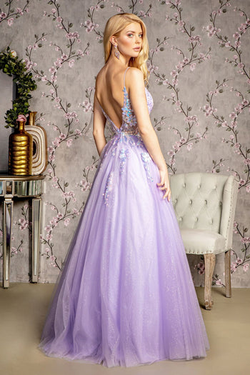 Sequin Applique Sleeveless A-line Gown by GLS Gloria GL3226 - Long Formal Dresses
