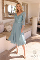 Nox Anabel MF104 Stunning Sequin Bodice Short 3/4 Sleeve Dress
