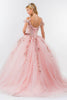 Sequin Cold Shoulder Ball Gown by Elizabeth K GL1969 - Quinceanera Dresses