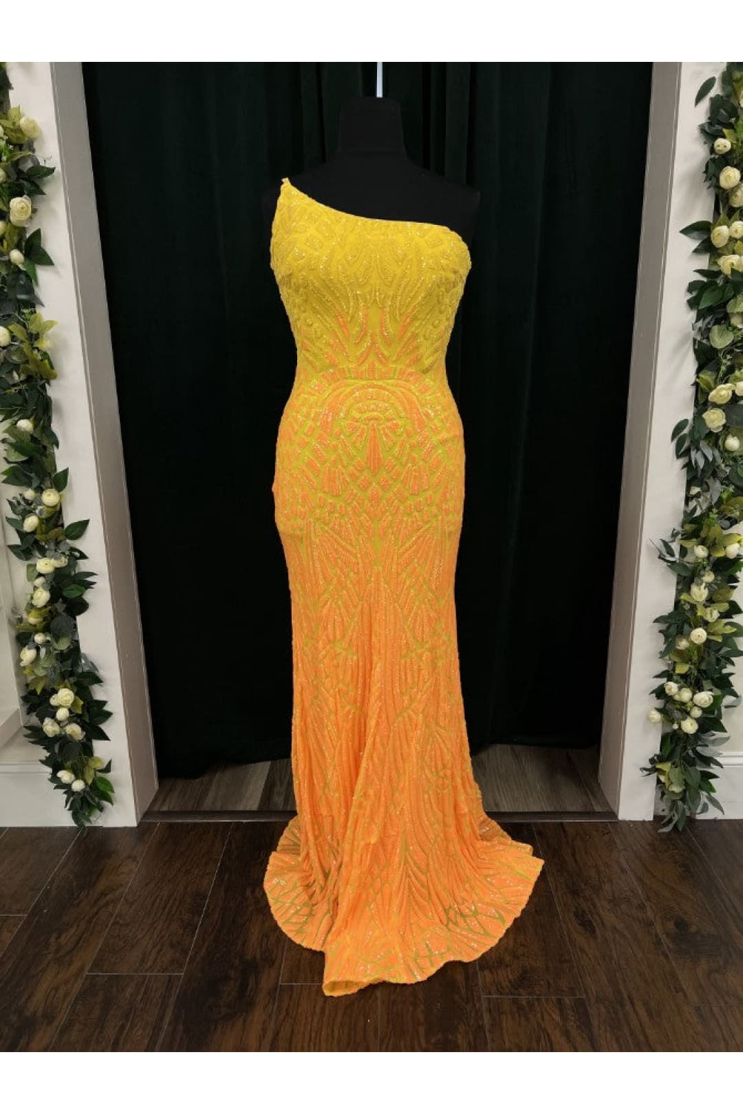 Sequin Fitted One Shoulder Gown by Jovani 06469 - Long Formal Dresses