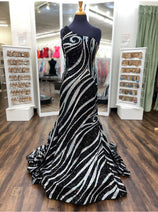 Sequin Fitted One Shoulder Gown by Jovani 24031