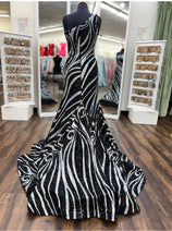 Sequin Fitted One Shoulder Gown by Jovani 24031