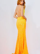 Sequin Fitted Sleeveless Gown by Jovani 06450