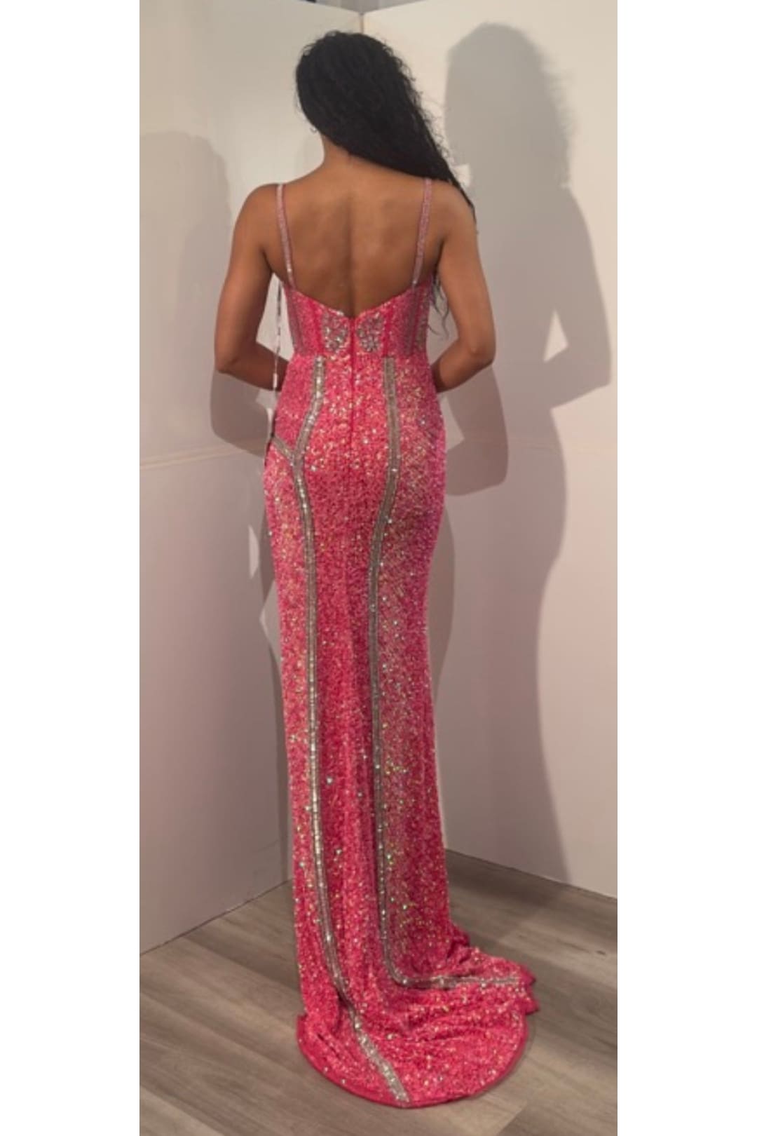 Sequin Fitted Sleeveless Slit Gown by Jovani 44637 - Long Formal Dresses