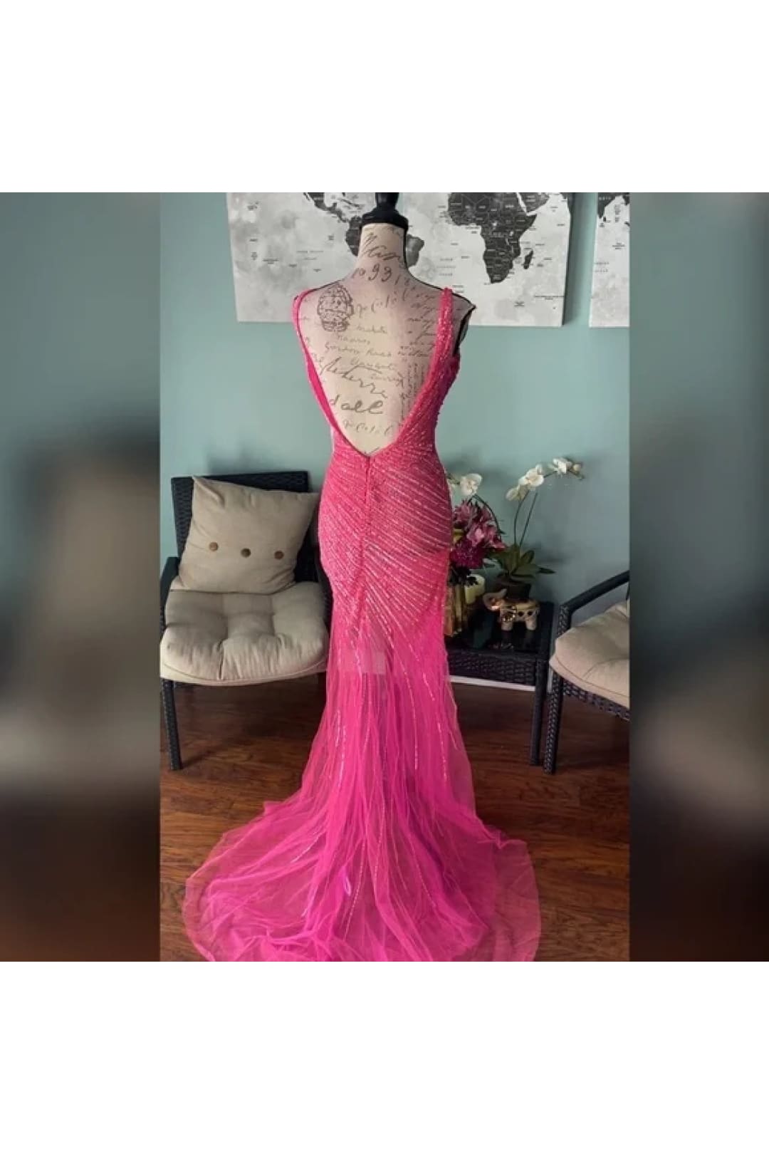 Sequin Fitted Sleeveless Slit Gown by Jovani 63405 - Long Formal Dresses