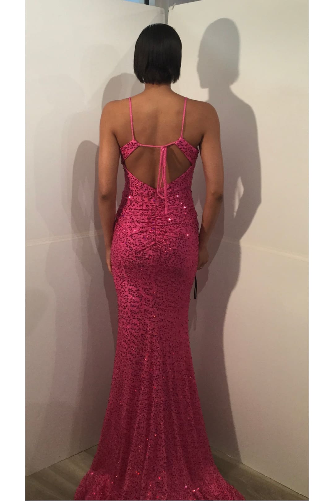 Sequin Fitted Sleeveless Slit Gown by Jovani D5403 - Long Formal Dresses