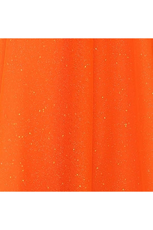 Sequin Fitted Strapless Slit Gown by Jovani 37271 - 00 / Orange - Long Formal Dresses
