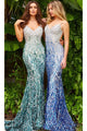 Sequin-Print Long Prom Dress: Jovani 06450 - Apparel & Accessories > Clothing > Dresses