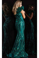 Sequin-Print Long Prom Dress: Jovani 32596 - Apparel & Accessories > Clothing > Dresses