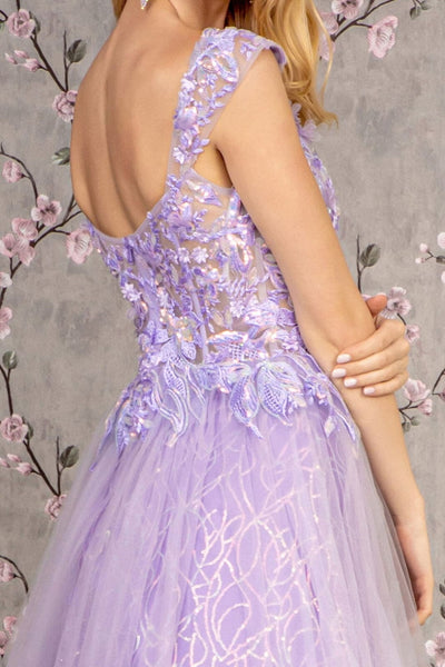 Sequin Print Sleeveless A-line Gown by GLS Gloria GL3398 - Long Formal Dresses