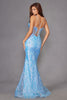 Sequin Print Sleeveless Gown by Juliet JT2886C - Long Formal Dresses