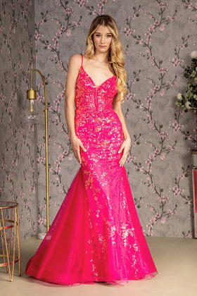 Sequin Print Sleeveless Mermaid Dress by GLS Gloria GL3220